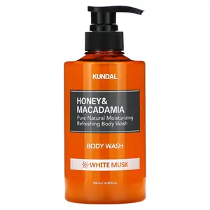 Kundal Honey & Macadamia, Body Wash, White Musk, 16.9 fl oz (500 ml)