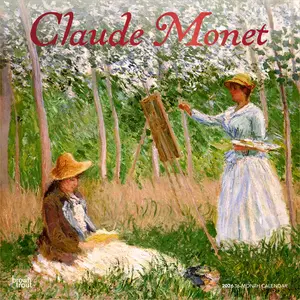 Claude Monet | 2026 12 x 24 Inch (Hanging) Monthly Square Wall Calendar | Foil Stamped Cover | Plastic-Free | BrownTrout | Impressionism Artist Paintings