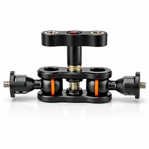 Professional Dual Ball Head Magic Arm, 360° Adjustable Camera Monitor Stand, Aluminum Alloy Mount for Dslr Cameras, Monitors, Lights, Microphones, Photography Camera Accessories