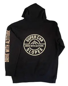 Drive With Altitude With Sleeve Black Hoodie