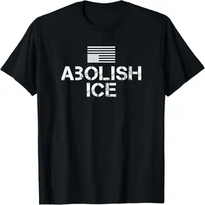 Abolish ICE Protest T-Shirt – Bold Statement Tee for Activists, Political Justice Shirt, Anti-ICE Movement Graphic Tee for Men & Women