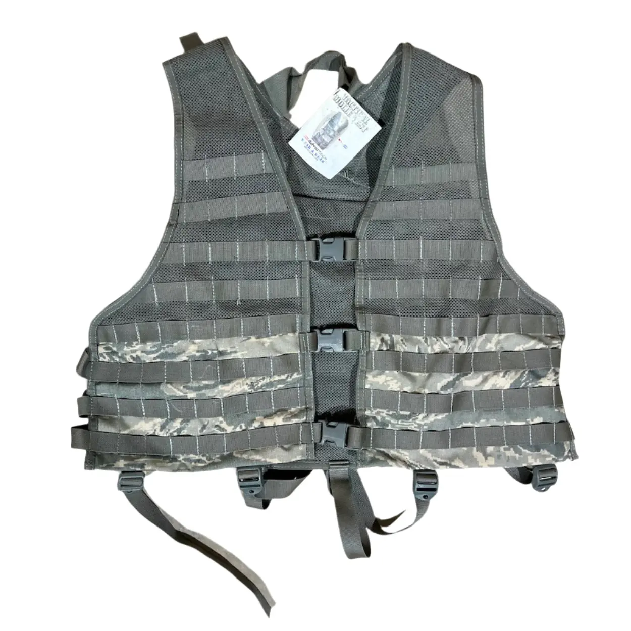 Tiger Stripe MOLLE Tactical Vest - Military Fighting Load Carrier