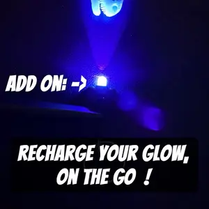 UV LED Keychain - Pocket-Paleo Glow on the Go - Portable Keychain with UV LED Light for Recharging your Paleo