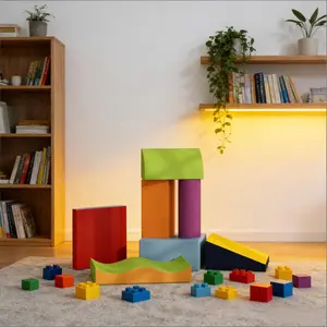 7 Piece Soft Foam Toys,Climb and Crawl Activity Play Set