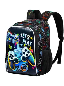 Reflective Safety Toddler Backpack for Boys – Game Kindergarten Bookbag with Adjustable Straps, Lightweight Preschool Bag for Little Kids, Geek Bag