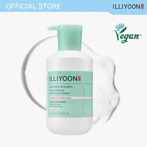 ILLIYOON Gentle Foaming Deep Facial Cleanser | Hypoallergenic & Sensitive Skin-Friendly, Cleanser for Dry and Acne-Prone Skin, Oil Control, Vegan-Certified, 8.45 fl. oz. (250ml)