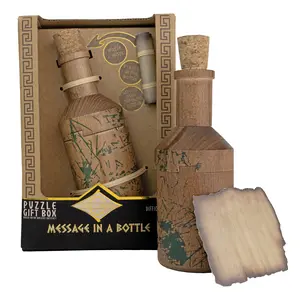 Project Genius Message in a Bottle Secret Puzzle Box - True Genius Puzzle with Unique Designs and Intriguing Secrets