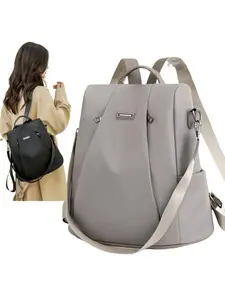 Women Travel Backpack Anti Theft Durable Nylon Material Laptop Backpack Adjustable Straps Secure Zipper Lock Suitable for Multiple Scenes