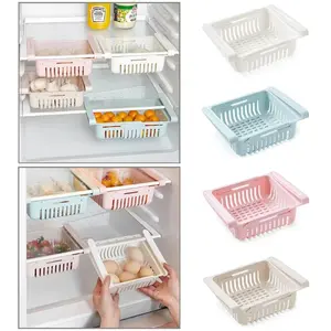 Fridge Organizer Storage Box Refrigerator Drawer Plastic Storage Container Shelf Fruit Egg Food Storage Box Kitchen Accessories Stackable Fridge Organizer