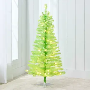 Best Choice Products 4ft Pre-lit Colored Christmas Tree, Artificial Tree Holiday Decor w/ LED Lights