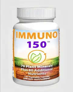 Immune Support Supplement, Packed with 70 Plant Minerals, 13 Essential Vitamins and 68 Additional Nutrients-150 Vegetable Capsules- Immune Boost for All Age Groups