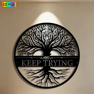 1pc Tree of Life Metal Wall Art, Intricate Tree of Life Statue Mural, Ideal Gift for New Year, Christmas, Nature-Inspired Home Decor Enthusiasts,  Metal Wall Decor , Perfect for Living Room Wall & Garden Fence, Timeless Inspirational Wall Accent