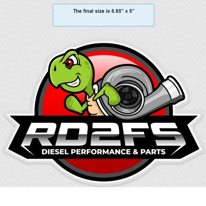 RD2FS Clear Vinyl stickers