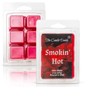 Smokin' Hot - Sexy Cinnamon Scented Melt- Maximum Scent Wax Cubes/Melts- 1 Pack -2 Ounces- 6 Cubes