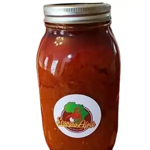 Authentic African Hot Pepper Sauce Spicy and Flavorful Cooking Sauce 16oz Bottle Jar for Versatile Dishes Marinade Sambal