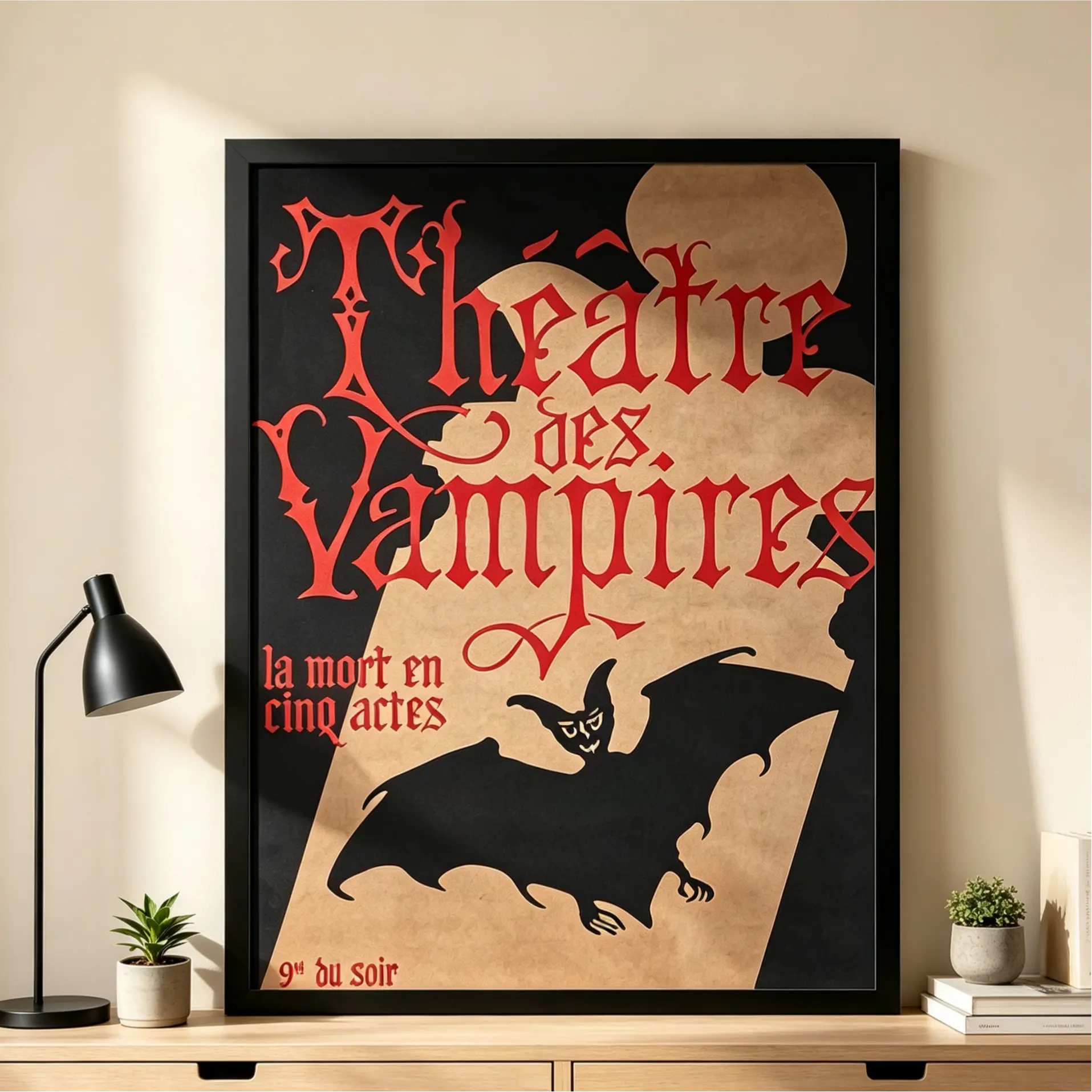 Interview with the Vampire Movie Poster Canvas Print - Home Decor Wall Art for Bedrooms, Living Rooms, Decoration, Room Decor