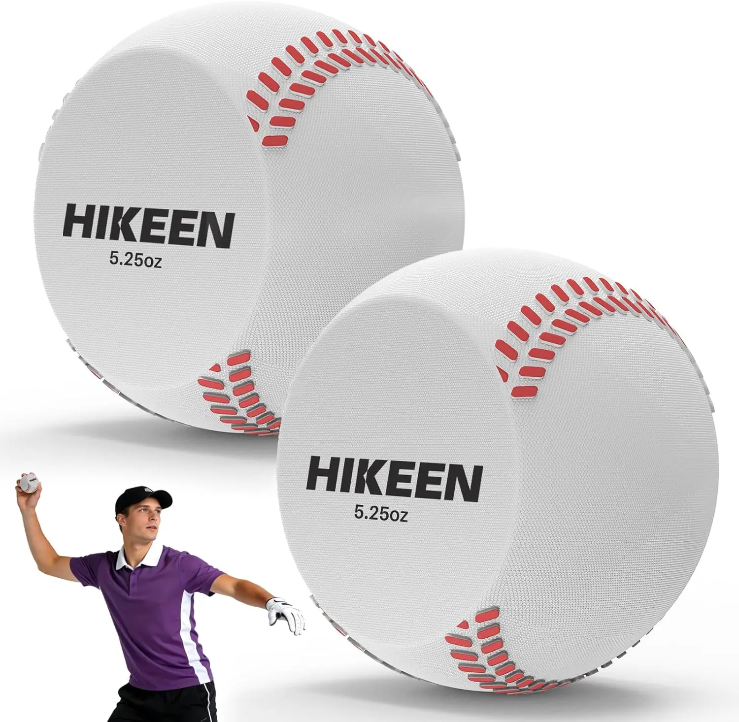Hikeen 2 PCS Spin Trainer - Baseball Pitching Trainer, Spin Grip Baseball for All Skill Levels