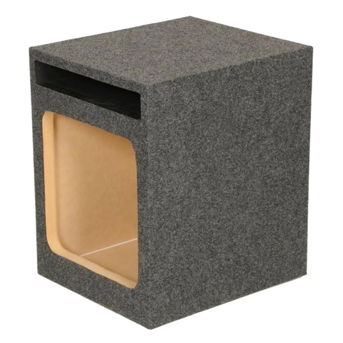 212 MAIN 12 in. Heavy Duty Vented Square Heavy Bass Speaker Box - MDF Wood Subwoofer Enclosure, Home Audio Storage Solution, Subwoofer Box