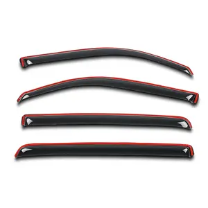 Rain Guards Vent Visors Fit For Chevy Silverado GMC Sierra Crew Cab 2014-2018 Window Visors