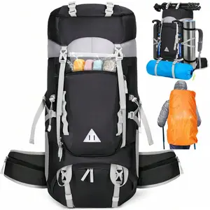 60L Hiking Backpack, Waterproof Camping Backpack with Rain Cover Internal Frame Backpacking Backpack for Men Women