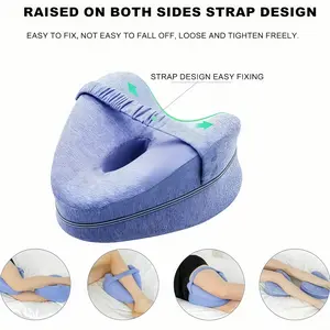An ergonomic leg pillow specially designed for side sleepers, featuring high elasticity, soft and breathable fabric, detachable cover, providing comfort and relief - the ideal gift for side sleepers.