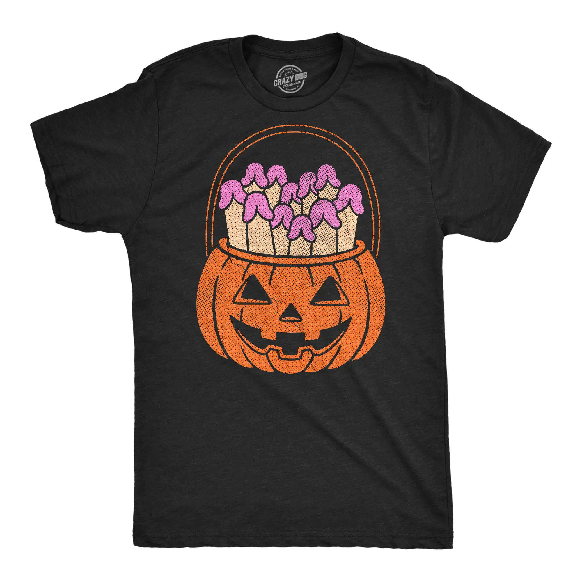Mens Funny T Shirts Pumpkin Bucket Of Dicks Halloween Tee For Men Mens Funny T Shirts Cool Vintage Fashion T-Shirt Gift Classic Menswear Halloween Costume Shirts for Men Funny offensive Short Sleeve Novelty Black -