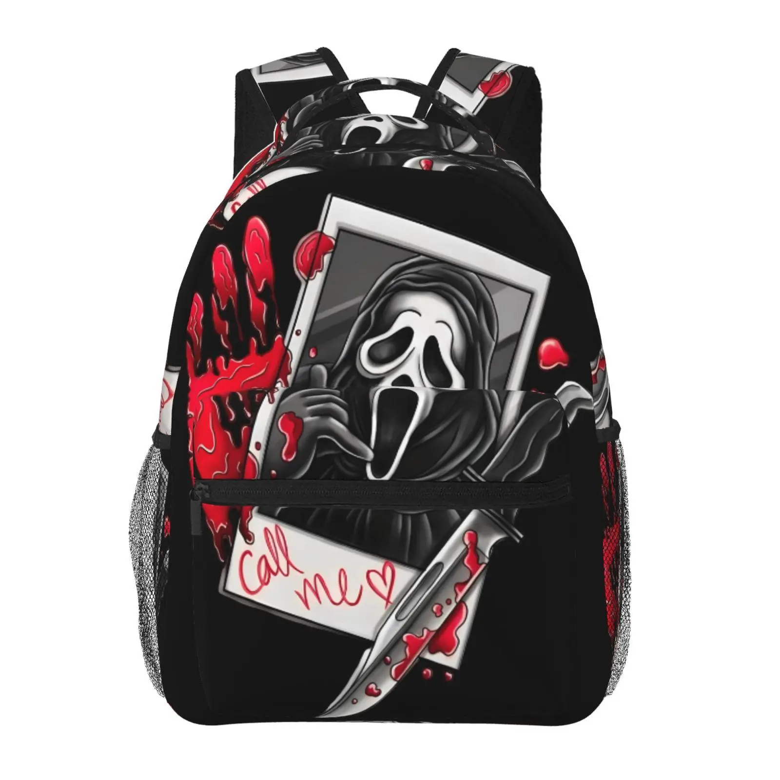 Cute Scream Backpacks for School — Large-Capacity Laptop Daypack with Exquisite Print, Durable Casual Scream Bookbag for Campus Daily Commute, Great Gift for Teenagers and Students