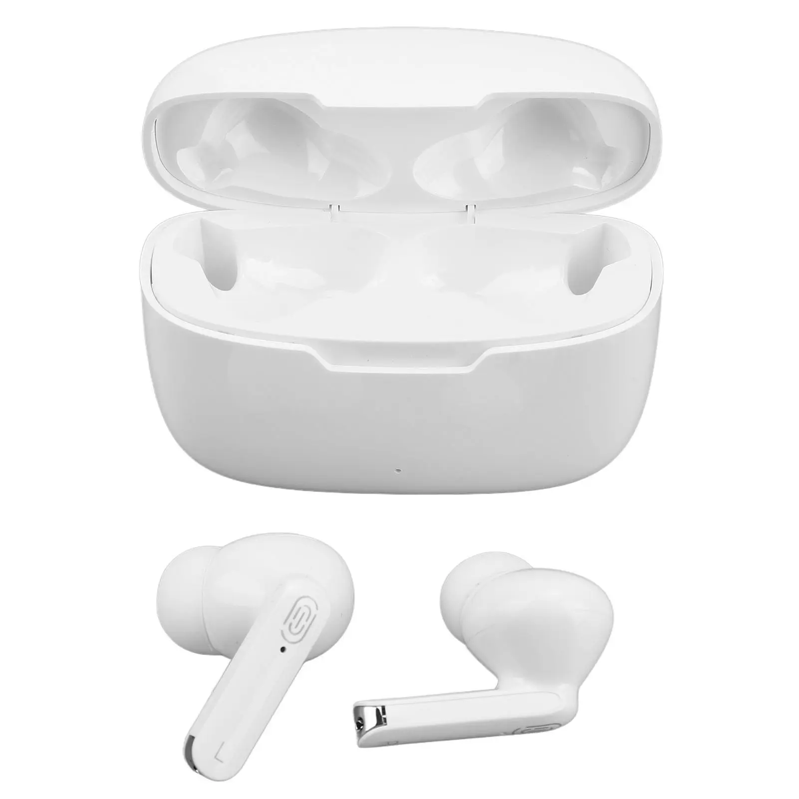 Sleek Wireless In-Ear Earbuds, Electronic Bluetooth Audio Headphones for Music and Calls with Portable Charging Case