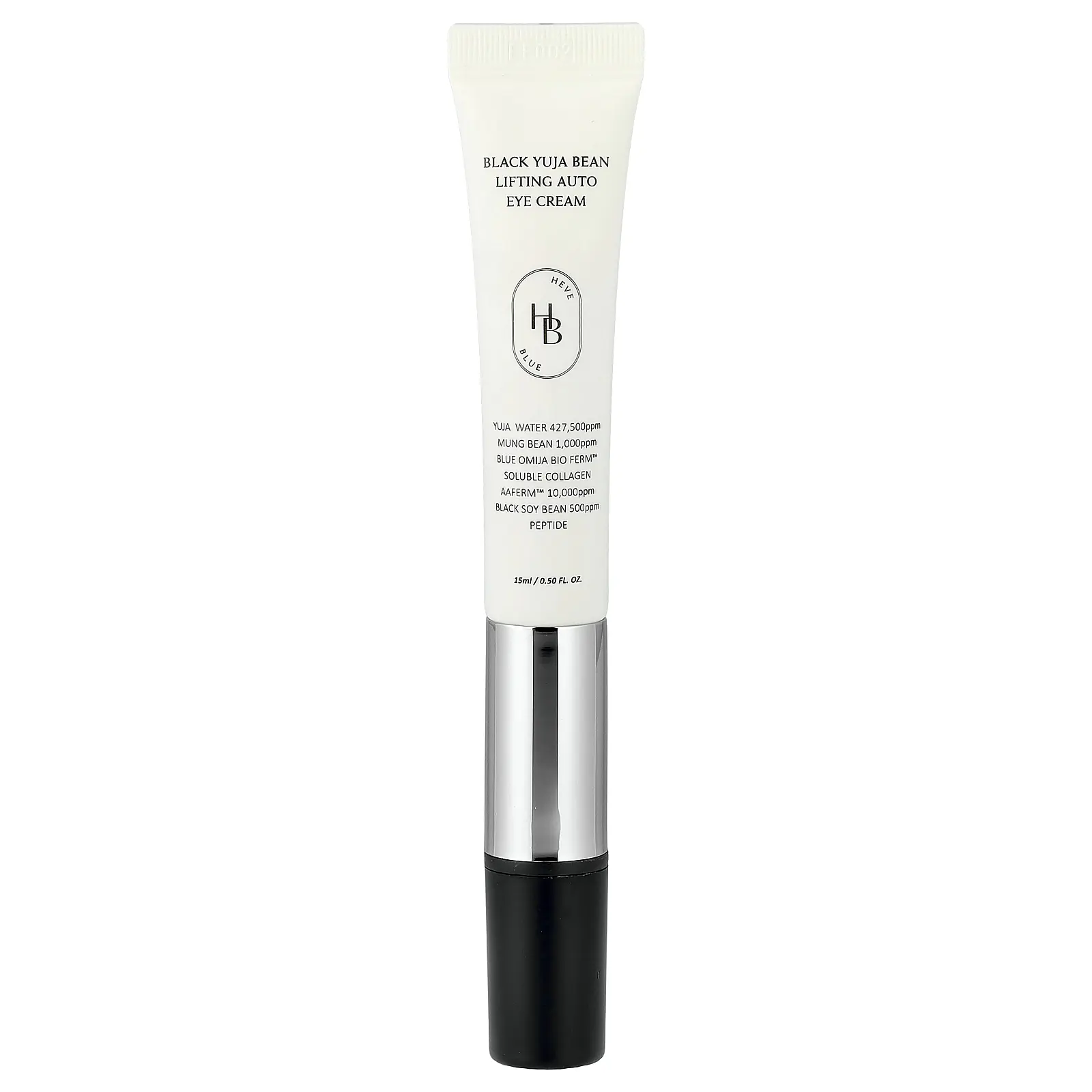 HeveBlue Black Yuja Bean Lifting Auto Eye Cream, 0.5 fl oz (15 ml)