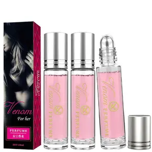 3PCS Pheromone Perfume for Women- Long Lasting Roll on Mini Perfume Aromatic Fragrance For Her Increases Confidence Quality Natural Parfum Oil Long Lasting Scent
