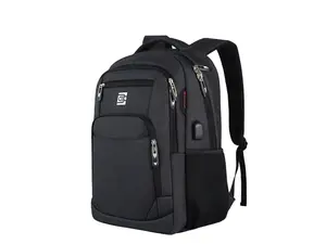 UKEIN 17.3 in Black Laptop Backpack Computer Business Backpack for Adult Water Resistant Anti-Theft Laptop Backpack for Men , Black