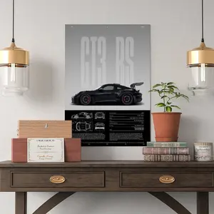 Porsche 911 GT3 RS 992 Canvas Art Print – A High-Resolution Hypercar Poster Featuring the Iconic Supercar Design, Designed as a Bold Wall Decor for Bedrooms, Living Rooms, Garages, or Automotive Enthusiast Spaces.