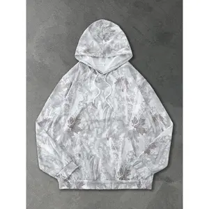 Vintage Branch Camo Hoodie, Autumn & Winter Street Style Graphic Print Clothing, Trendy Casual Wear for Men & WomenGift