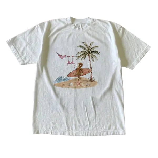 Surfing Y2K Summer T-Shirt - Vintage Graphic Tee – Menswear & Womenswear – Streetwear Tops – Casual Cotton Crewneck Shortsleeve T-shirtfathers day gift ideas