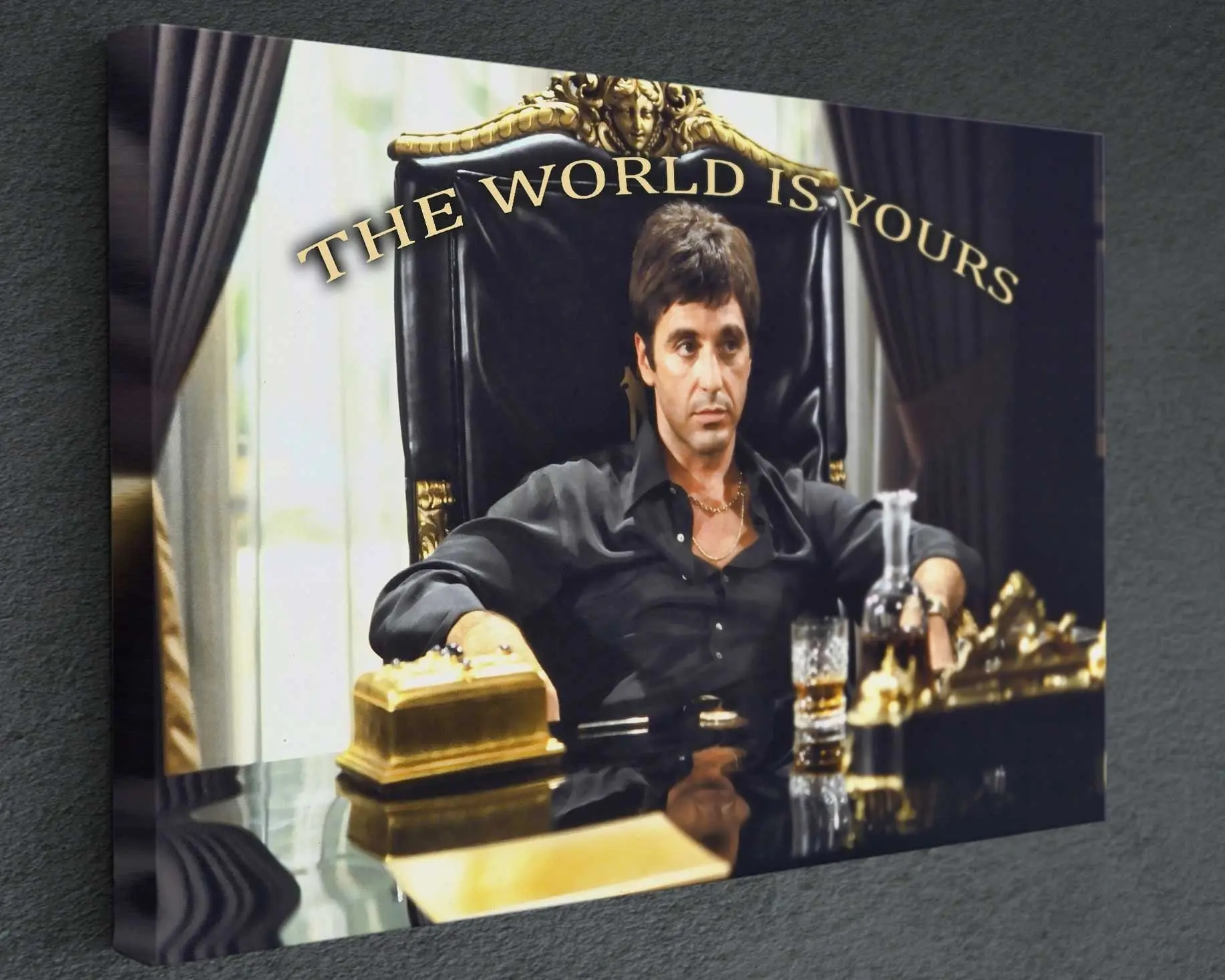 [Sale off up to 65%][Free Ship][No Frame] Scarface The World Is Yours Edtion Reproduction  Print Fine Art Photography, Art  Poster Wall Decor  Wall Art Home Glossy Friend Ornaments Room