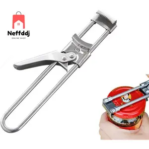 Master Jar & Bottle Opener, Adjustable Multifunctional Stainless Steel Can Opener Jar Lid Gripper, Manual, Kitchen Accessories No Brand