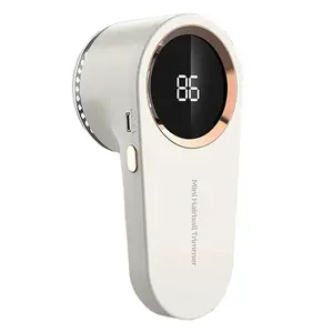 Handheld Rechargeable Digital Display Portable Fabric Shaver, USB Charging, Alloy Steel Blade, Ideal for Clothes Sofa Carpet Cleaning, Home Hair Remover