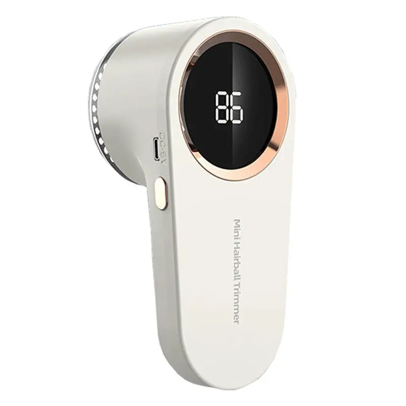 Handheld Rechargeable Digital Display Portable Household Fabric Shaver, USB Charging, Alloy Steel Blade, Ideal for Clothes Sofa Carpet Cleaning, Home Hair Remover