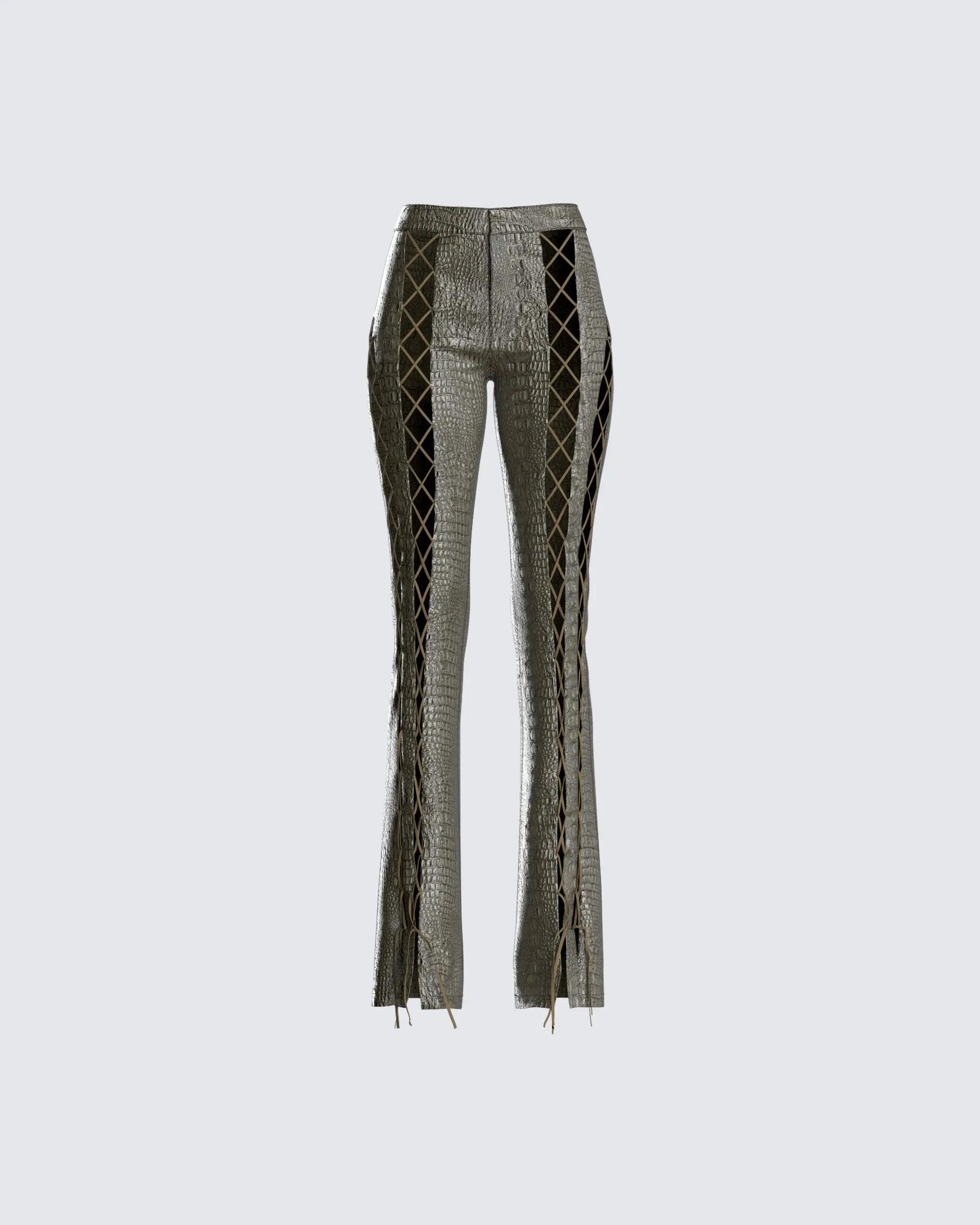Jax Olive Lace Up Pants