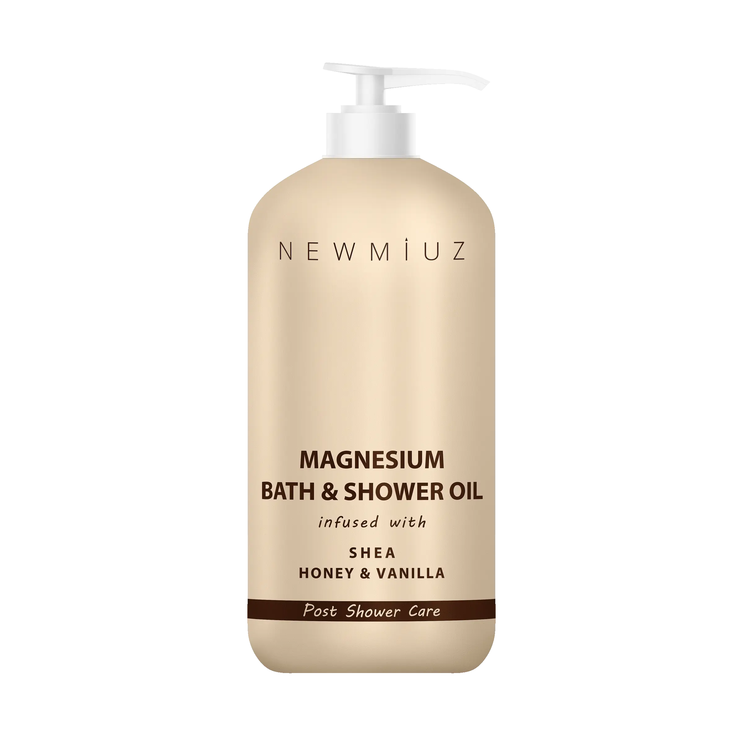 Magnesium InShower Bath & Shower Oil - Soft Skin Post-Shower Care Moisturizer with Shea Honey & Vanilla for Muscle Relaxation & Dry Skin Relief