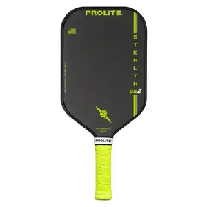 Prolite Stealth GS2 Pickleball Paddle Yellow with Black Grip and Neon Green Accents