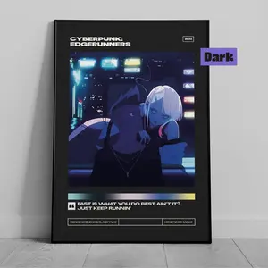 Cyberpunk: Edgerunners - Premium Poster - Minimalist Movie Poster - Vintage - Retro - Art Print Decor Photo