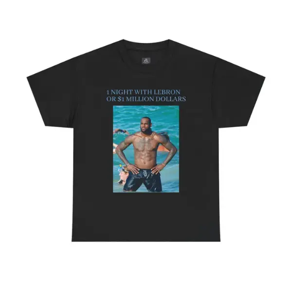 LeBron James Funny Tee, Graphic Tee, Unisex Heavy Cotton Shirt for Sports Fans