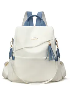 Women's Fashion Anti-Theft Backpack, Trendy Backpack, Stylish Daypacks, Soft Large Capacity Design, Lightweight Travel Commuter Bag, Adjustable Straps, Zipper Closure, Traveler Essentials Backpack