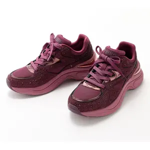 Skechers Street Rhinestone Lace-Up Sneakers-Hazel