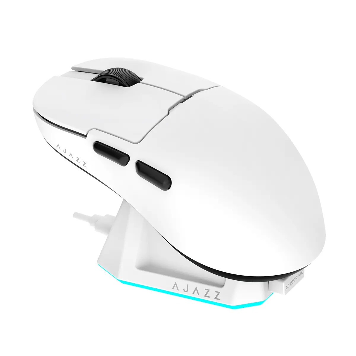 Ajazz AJ159P MC Tri-Mode Wireless programmable mouse, PAW3311 Sensor, 1000Hz Return Rate, 400mAh Long-Lasting Battery, PC Accessory, Single Mouse for PC, Pc Accessories