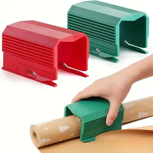Christmas Gift Wrapping Paper Cutter High Precision Blade Manual Cutting Tool Handmade DIY Scrapbook Portable Slider Paper Cutter Birthday Gifts/Home Office Battery-Free Efficient and Accurate Cutting Supplies