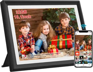 Smart Digital Photo Frame WiFi, 10.1Inch WiFi Digital Picture Frame with 1280x800 IPS HD Touch Screen, 32GB Storage, Auto-Rotate, Wall Mountable, Easy Share Photos/Videos via Free App from Anywhere Best Gift ideas