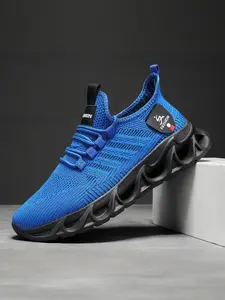 Men's Blade Sport Shoes, Athletic Shoes, Shock Absorption Anti-Slip Running Sneakers, Workout Sneakers, Trendy Street Style Training Footwear, Casual Fashion Shoes, Sporty Running Shoes
