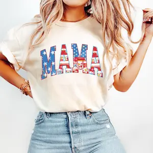 Comfort Color American Mama t-shirt, Mama T-Shirt, Retro Mama America tee, 4th of July T-Shirt, American Mama, Retro USA Comfort Color Shirt, USA Shirt, American Mama Shirt